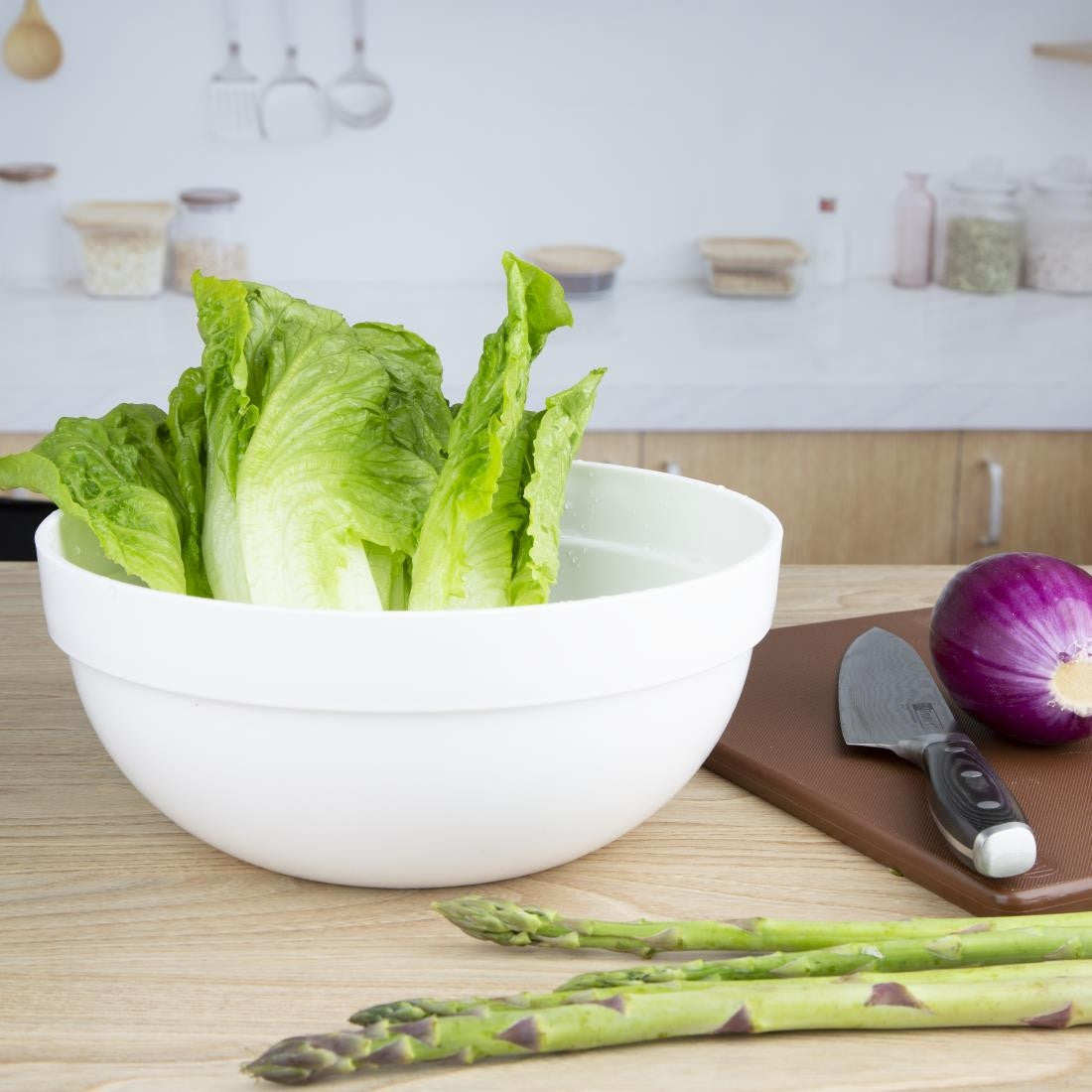 Nisbets Essentials Polypropylene White Mixing Bowl 3Ltr CH399