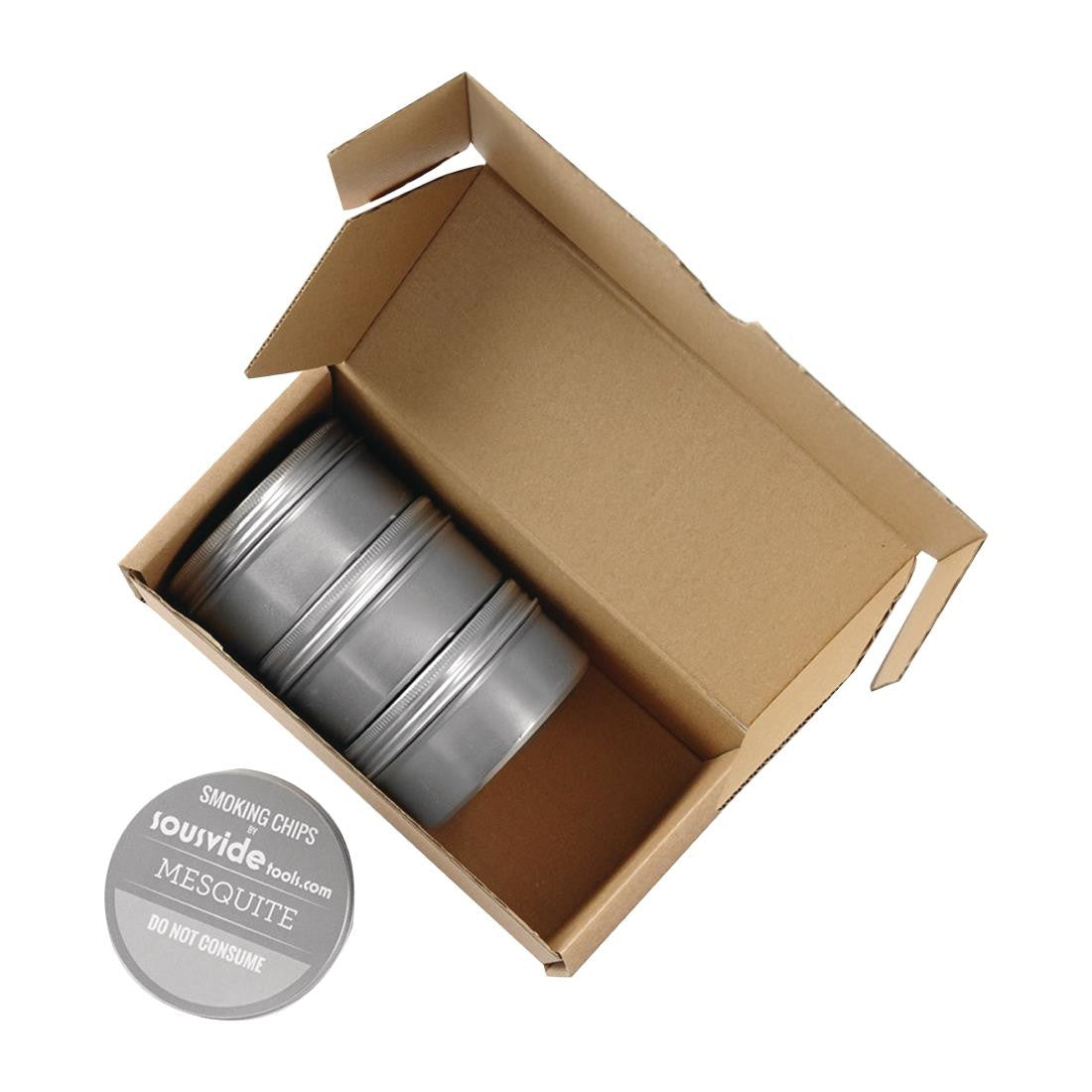 SousVideTools Wood Chips Combi Pack Hickory, Oak, Mesquite, Cherrywood (4x250ml) CH954