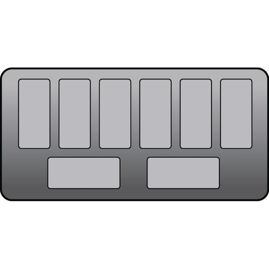 Crystal Venus Elegante 8 Pan Ice Cream Display Counter VenusEle36 CK644