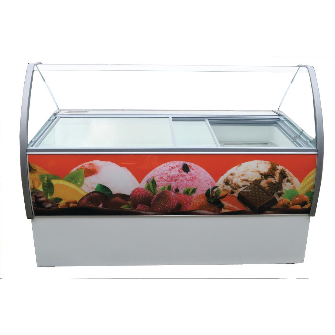 Crystal Venus Elegante 13 Pan Ice Cream Display Counter VenusEle56 CK646