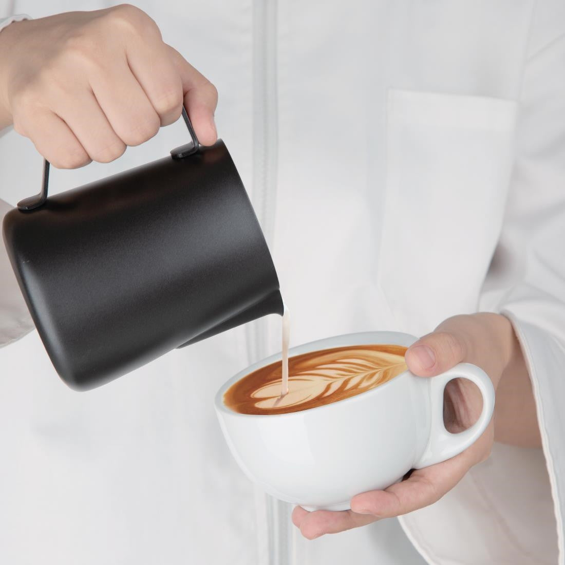 Olympia Black Non-Stick Milk Frothing Jug 570ml CM607