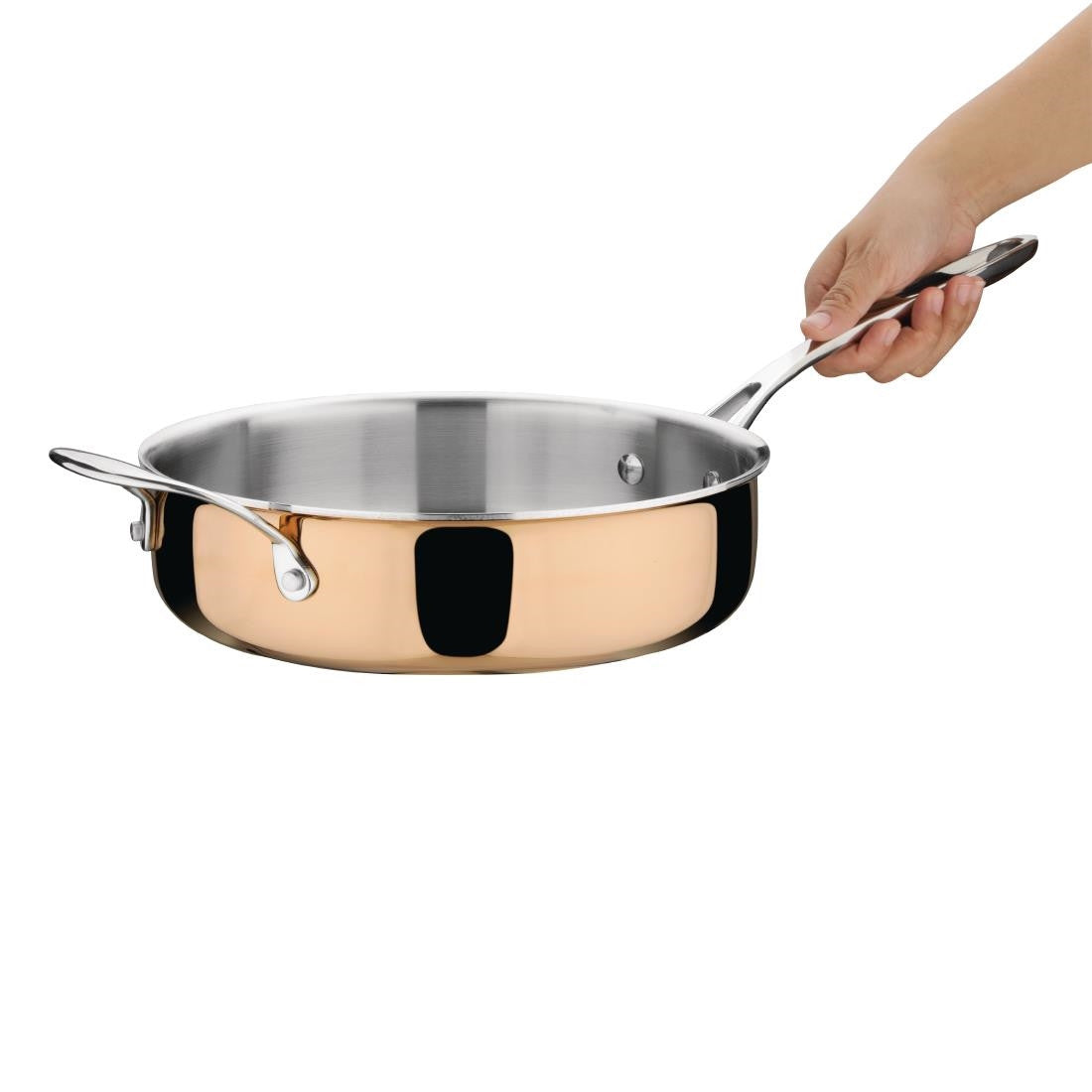 Vogue Tri Wall Copper Sauté Pan 240mm CM676
