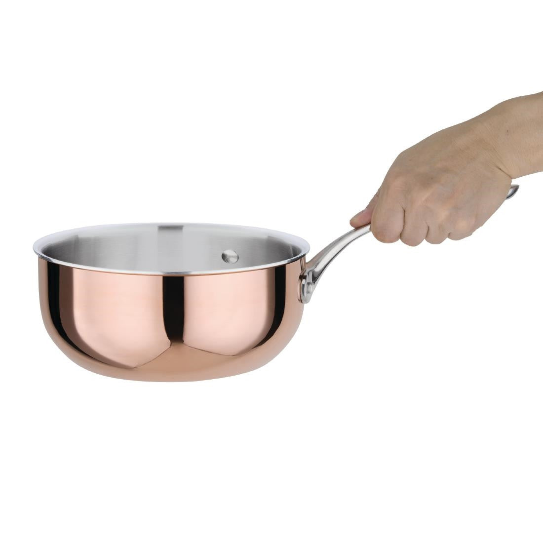 Vogue Tri Wall Copper Flared Saute Pan 200mm CM677
