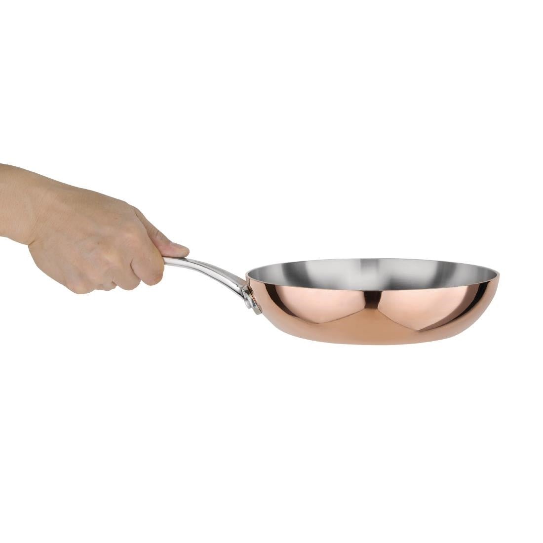 Vogue Tri Wall Copper Frying Pan 200mm CM678