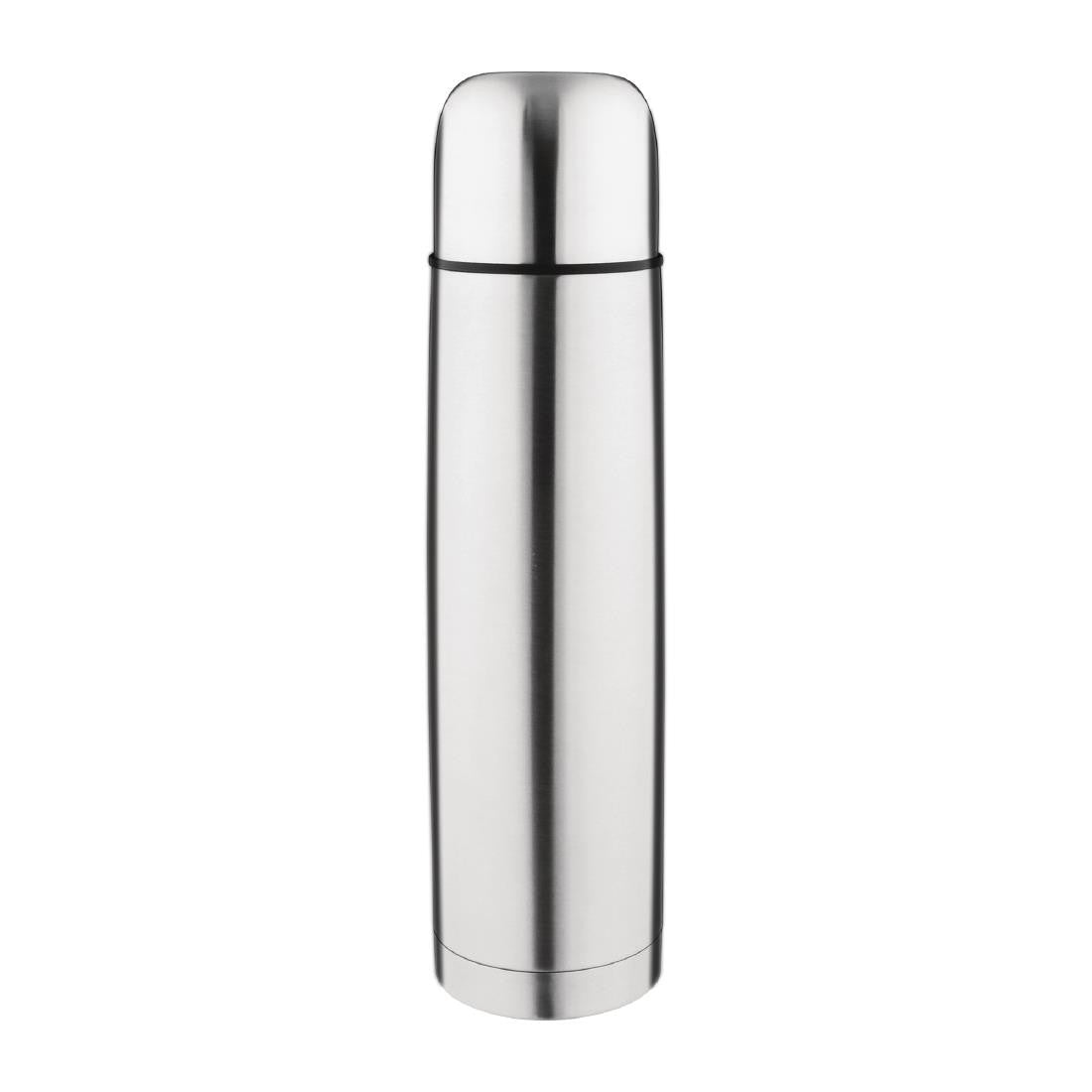 Olympia Vacuum Flask Stainless Steel 1Ltr CN696