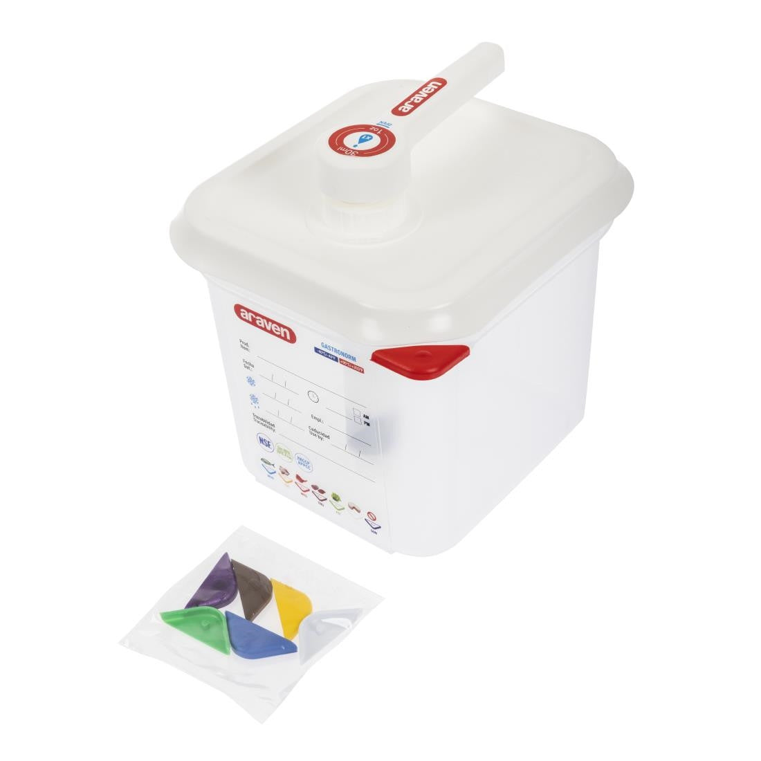 Araven Sauce Dispenser with Pump GN 1/6 Transparent 2.6Ltr CR820