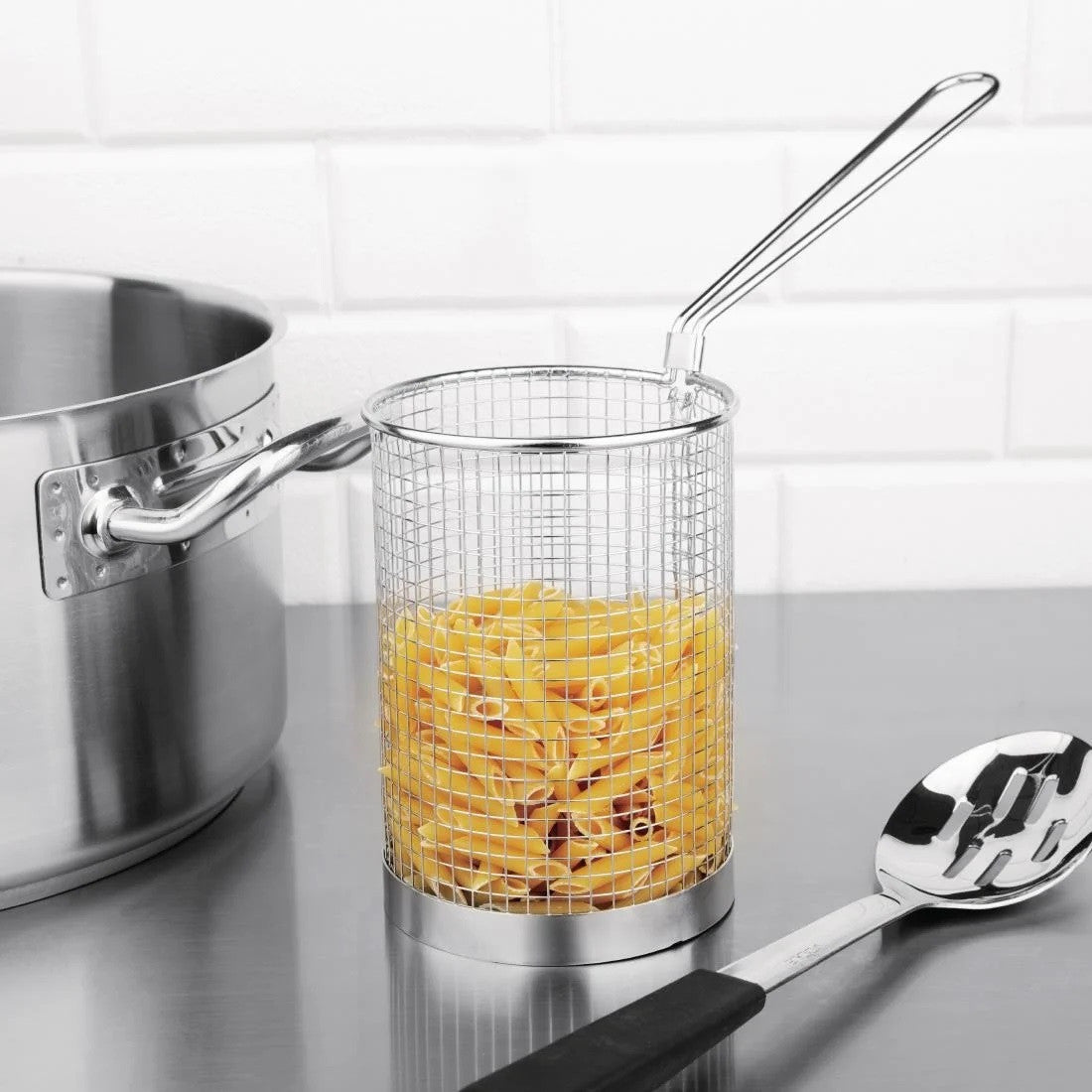 Vogue Stainless Steel Spaghetti Basket