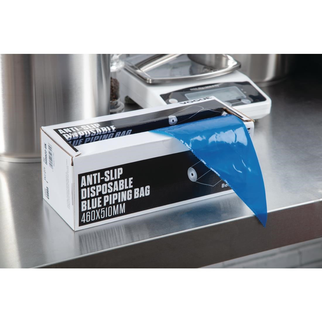 Vogue Anti-Slip Disposable Blue Piping Bags (Pack of 100) CS803