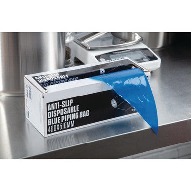 Vogue Anti-Slip Disposable Blue Piping Bags (Pack of 100) CS803