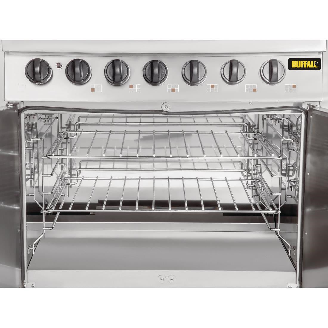 Buffalo 6 Burner Gas Oven Range with Castors CT253