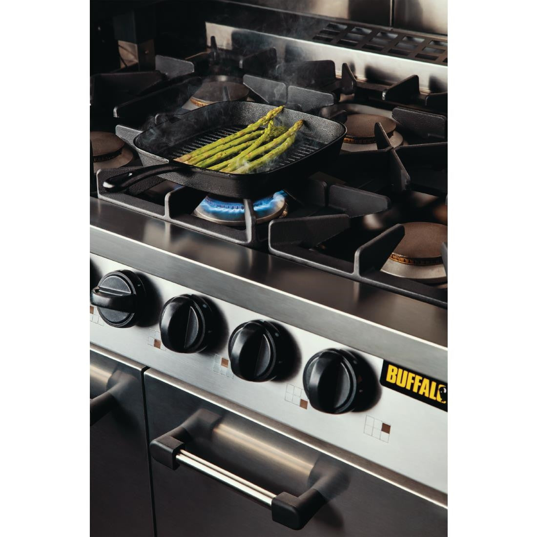 Buffalo 6 Burner Gas Oven Range with Castors CT253