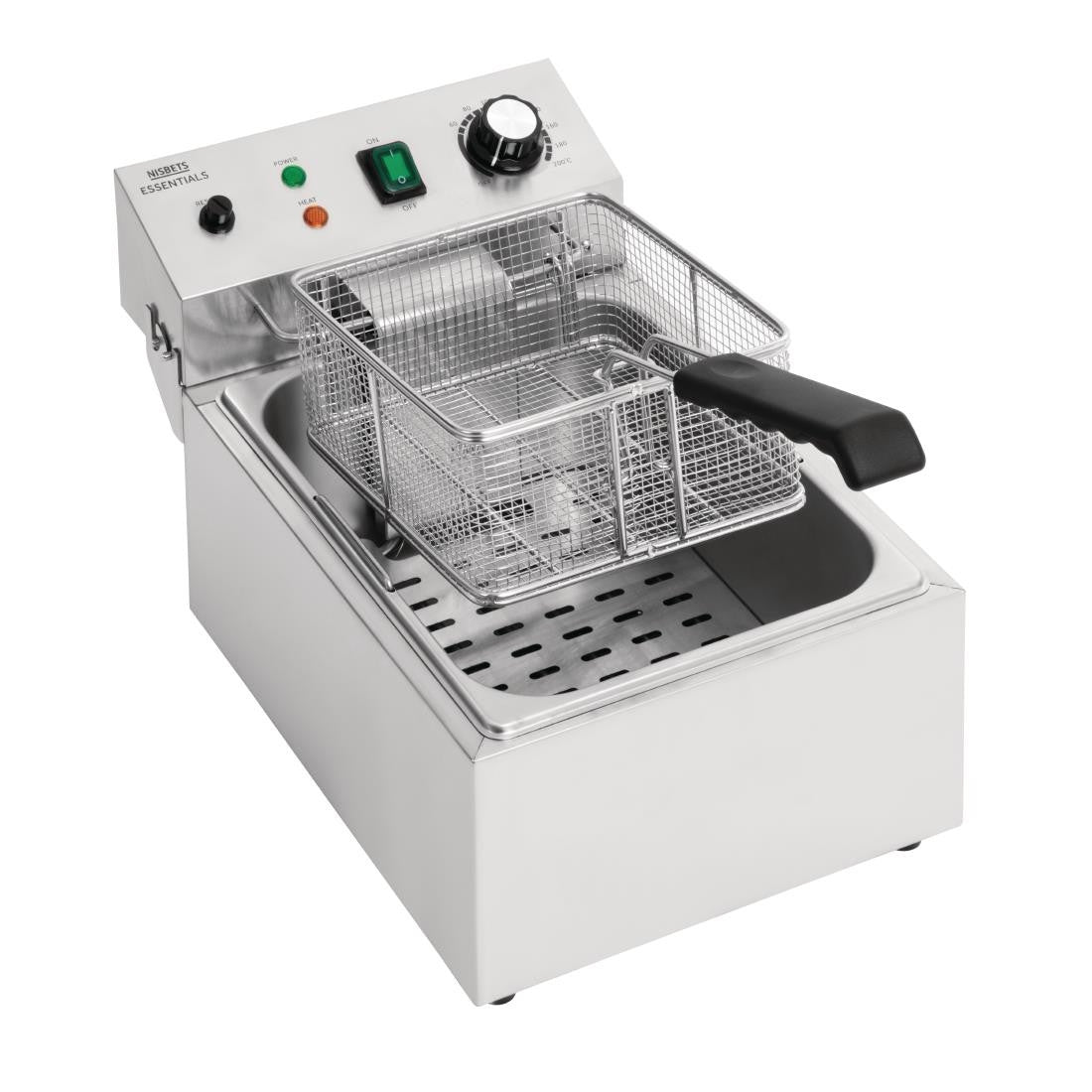 Nisbets Essentials Single Tank Electric Fryer CT956