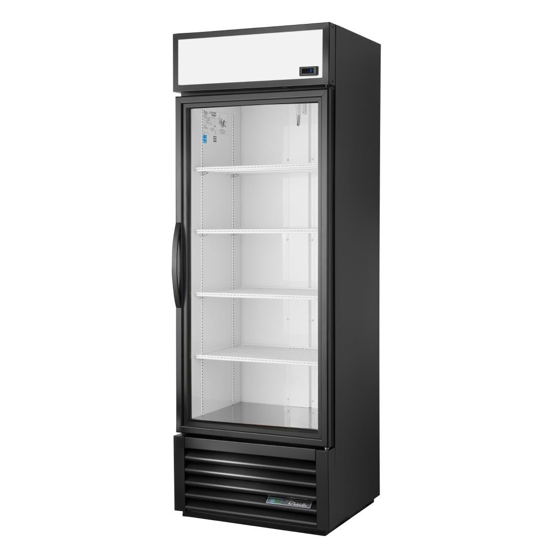 True 1 Glass Door 538L Upright Display Fridge Black GDM-19T-HC-TSL01 CW386