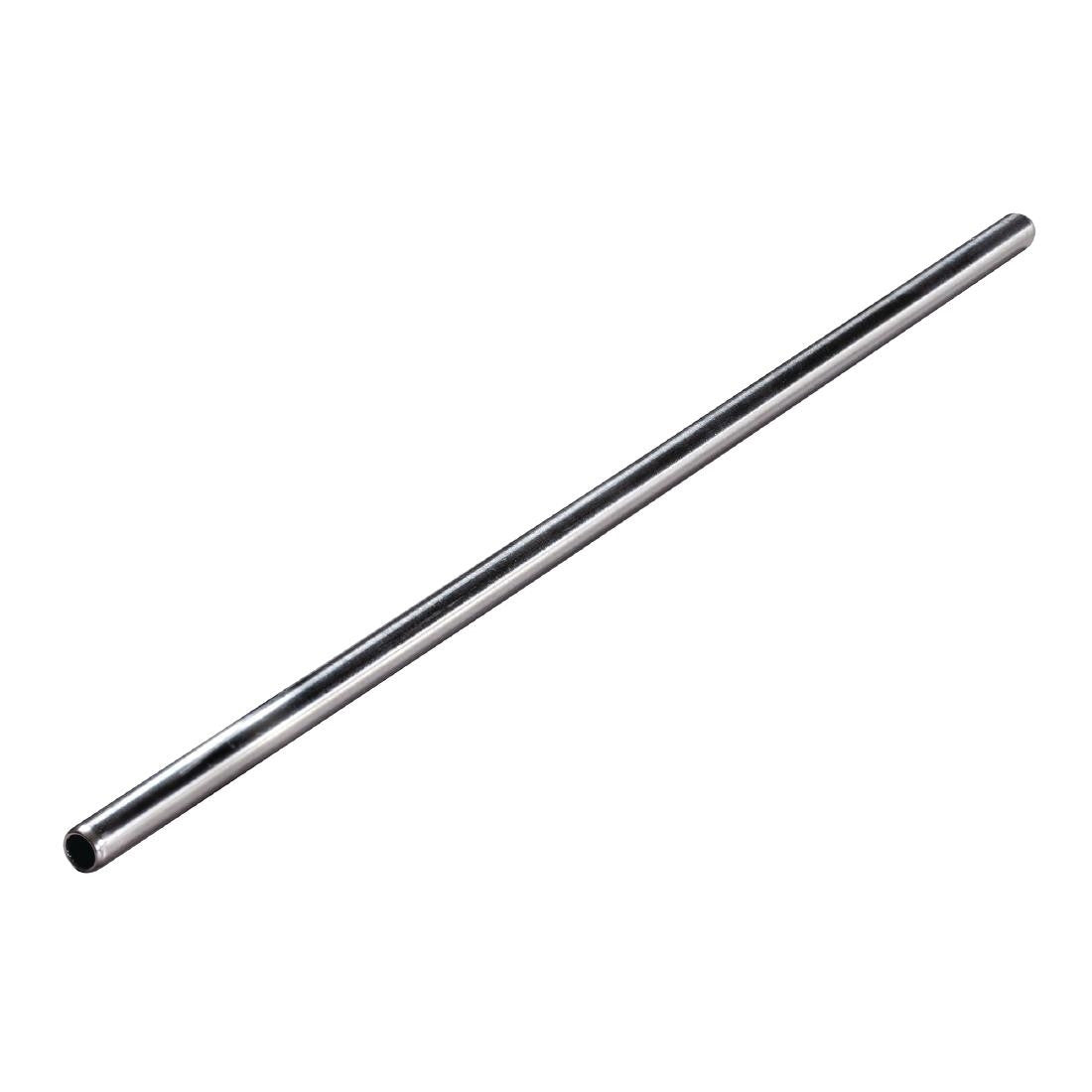 Beaumont Stainless Steel Metal Straws 8.5" (Pack of 25) CW490