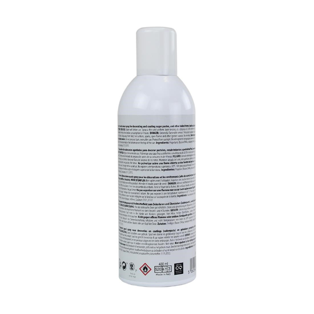 PME Edible Lustre Spray Silver 400ml CX147