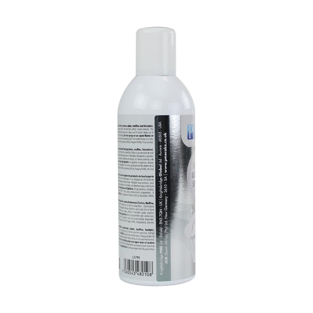 PME Edible Lustre Spray Silver 400ml CX147