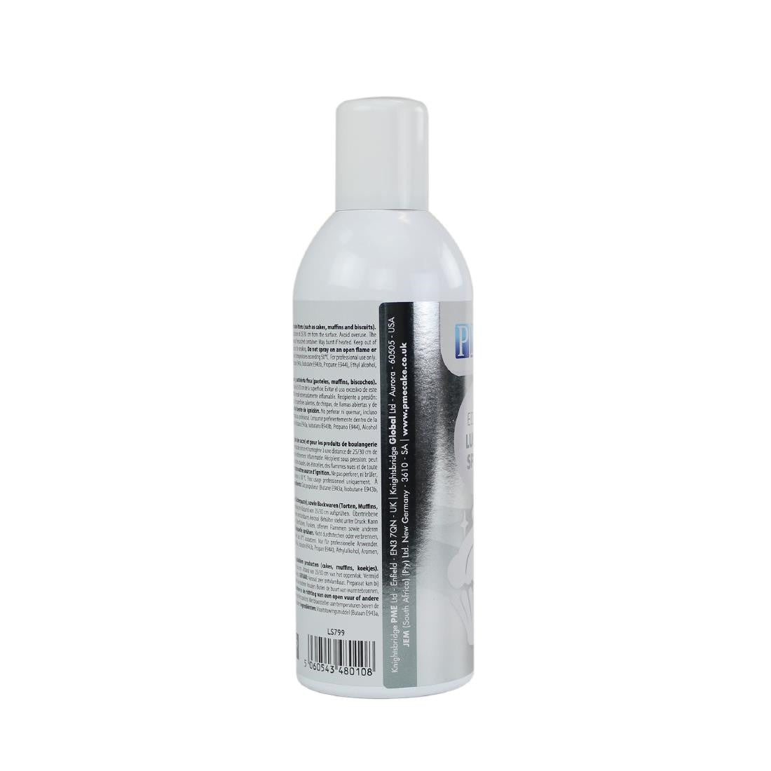 PME Edible Lustre Spray Silver 400ml CX147