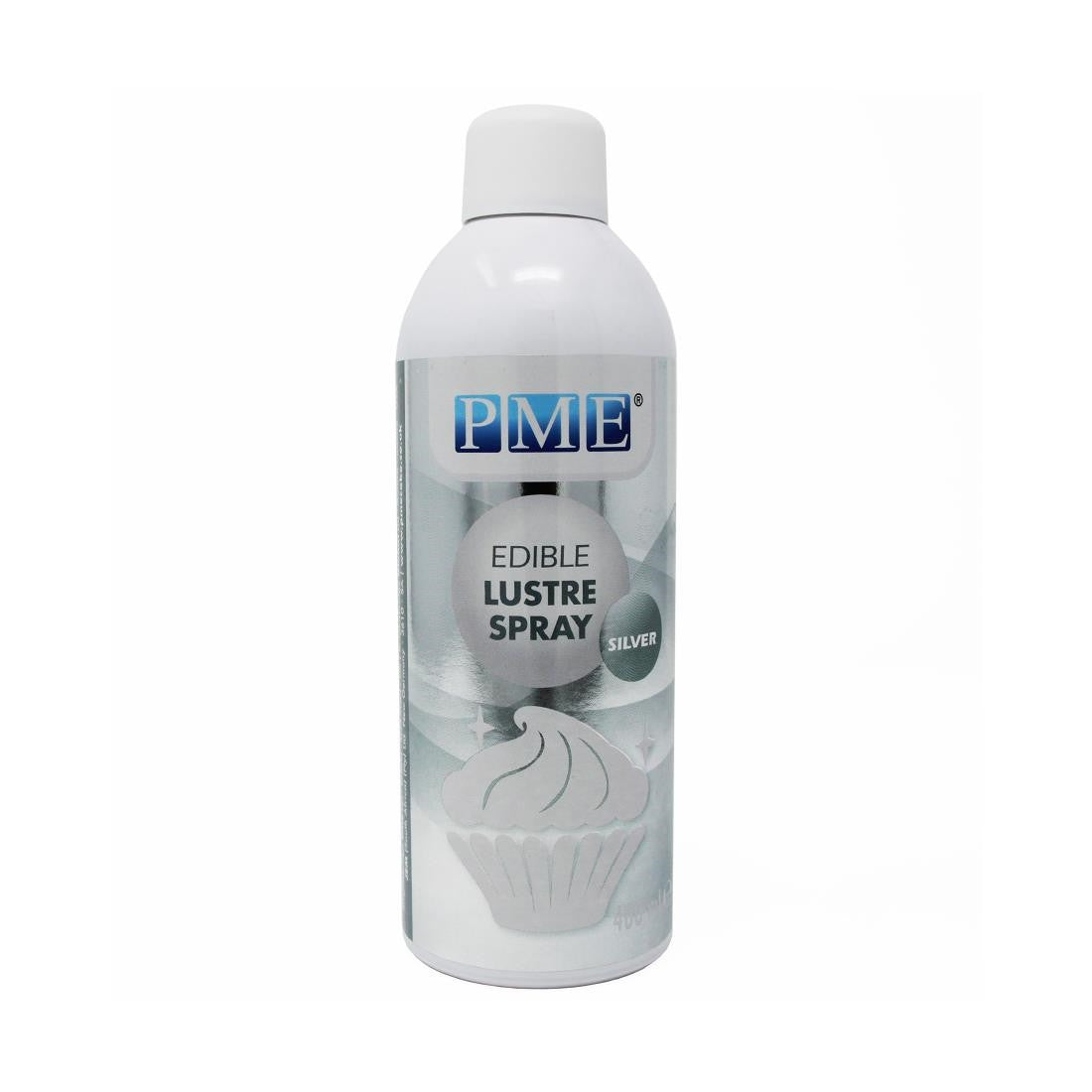 PME Edible Lustre Spray Silver 400ml CX147
