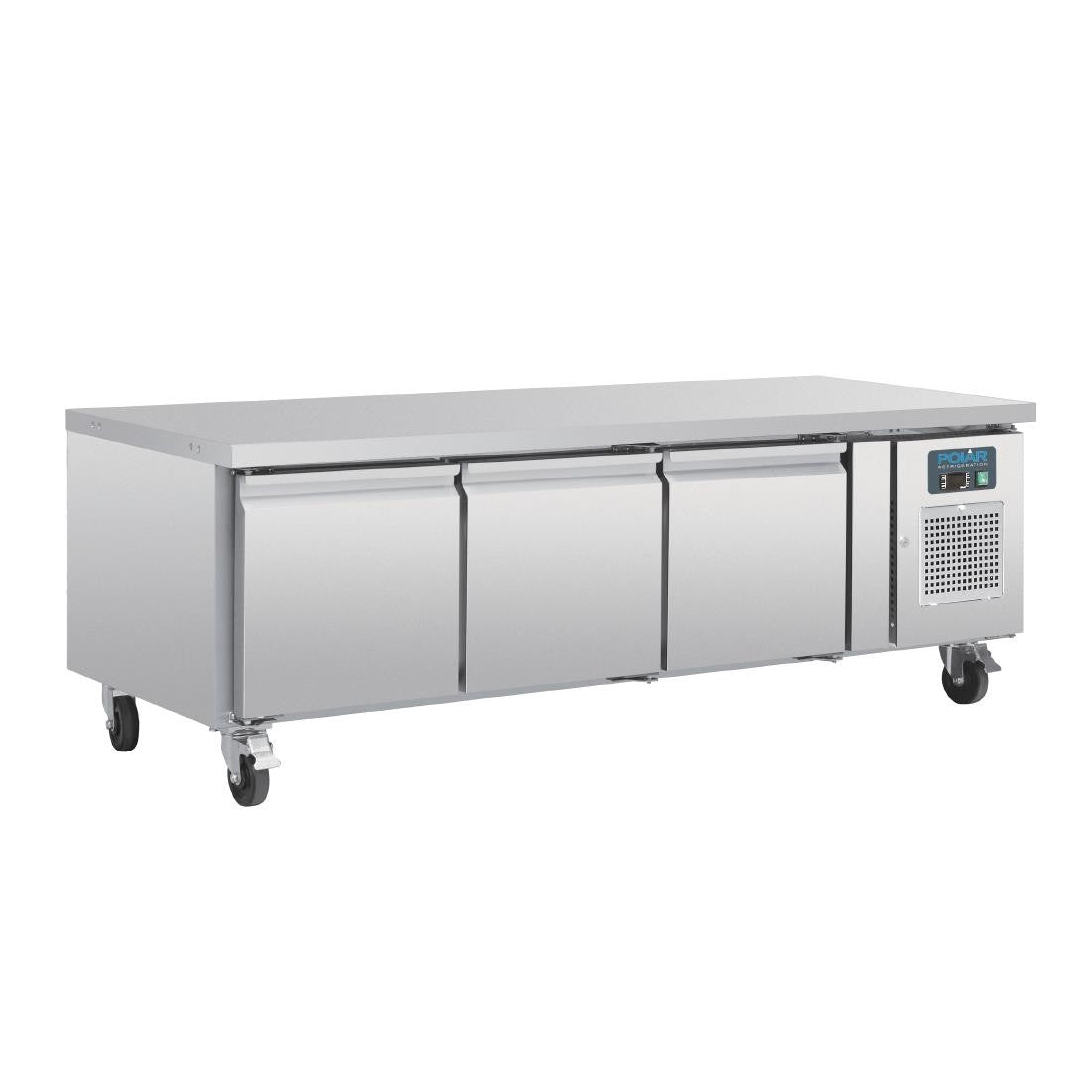 Polar U-Series Triple Door Chef Base Counter Fridge DA463