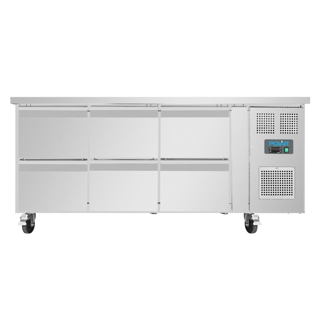 Polar U-Series Six Drawer Gastronorm Counter Fridge DA548
