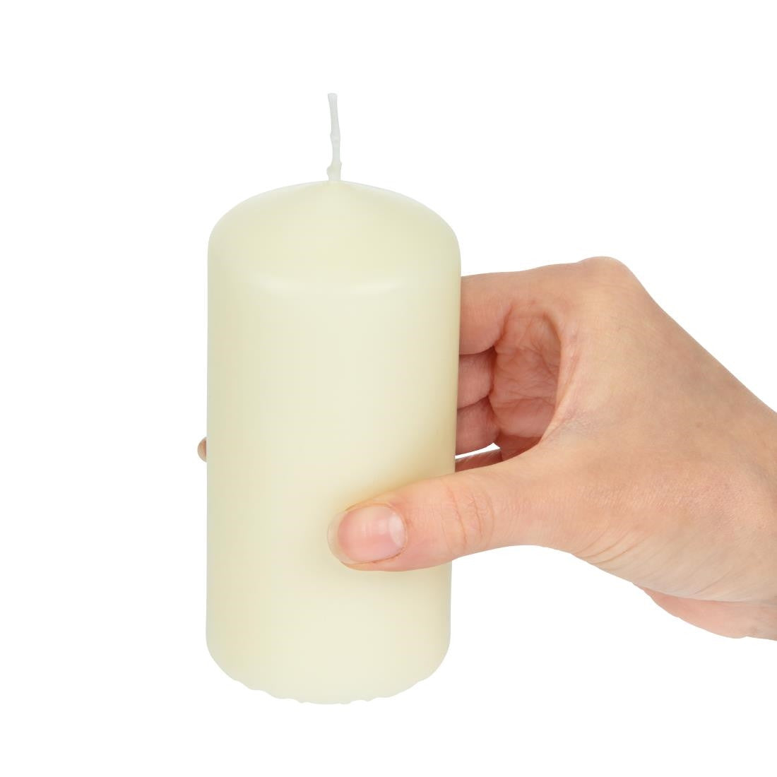 Bolsius Tall Pillar Candles Ivory 120mm (Pack of 12) DB087