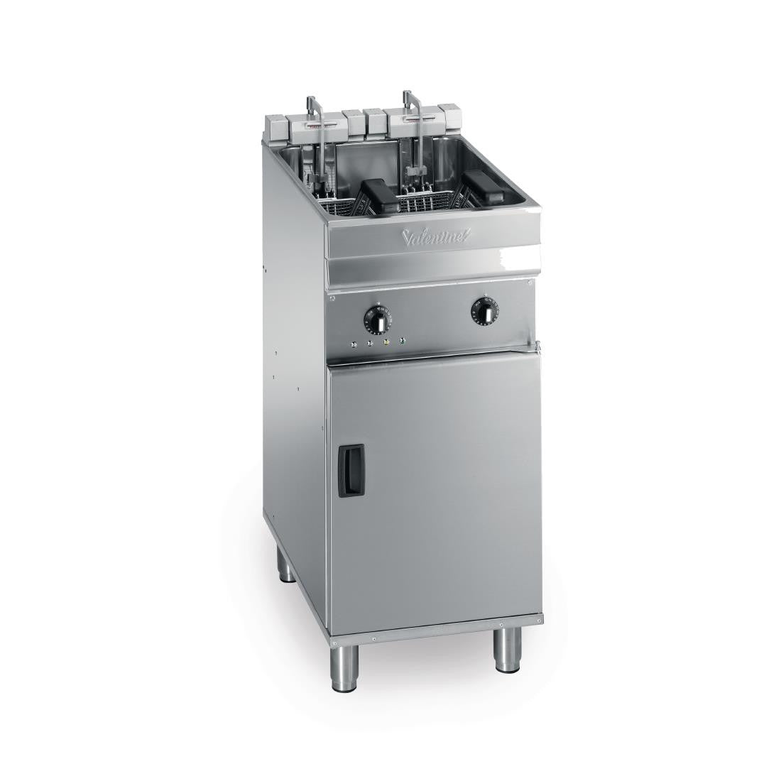 Valentine Single Tank Twin Basket Free Standing Electric Fryer Evo 400 DB594