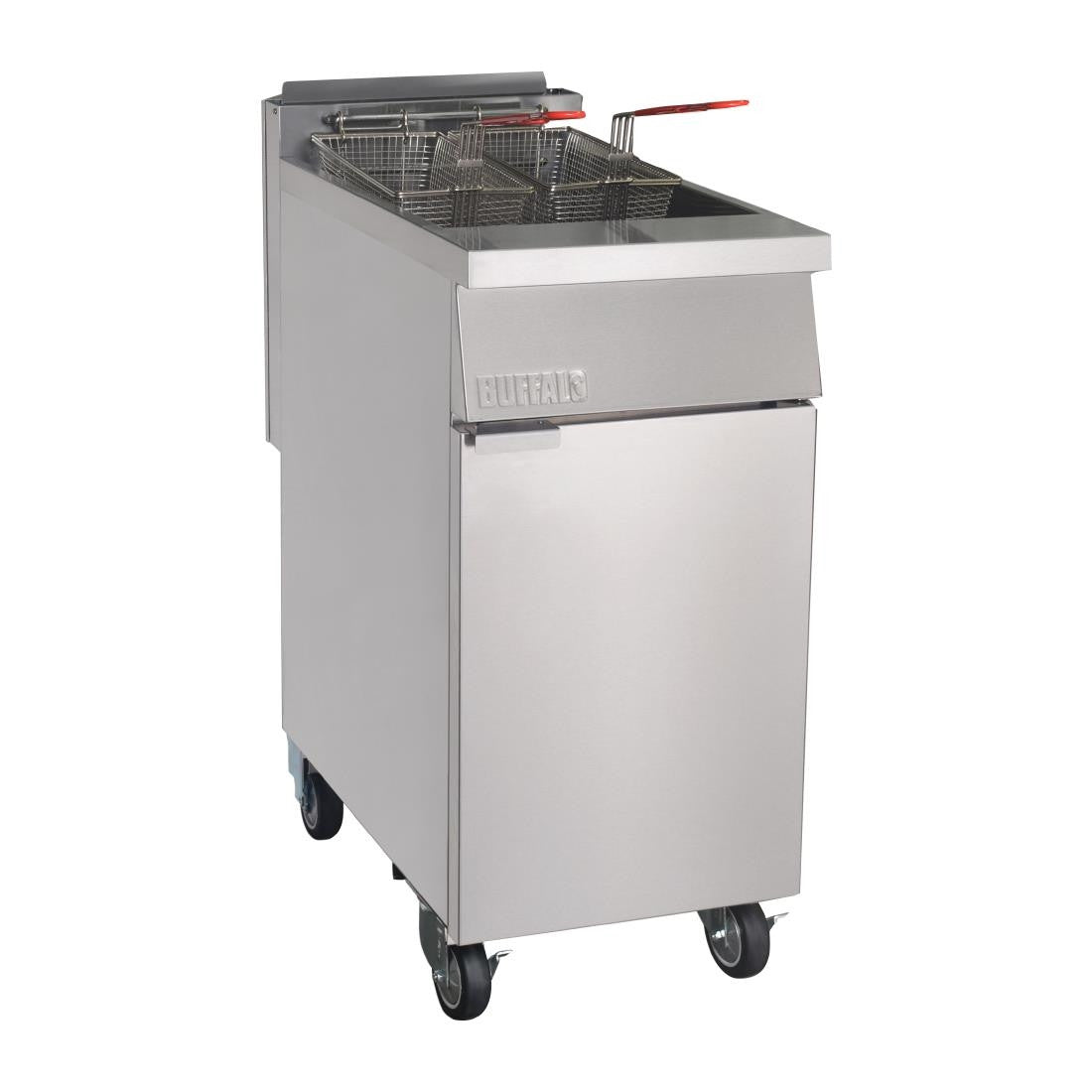 Buffalo Single Tank Twin Basket Freestanding Gas Fryer DC319-N