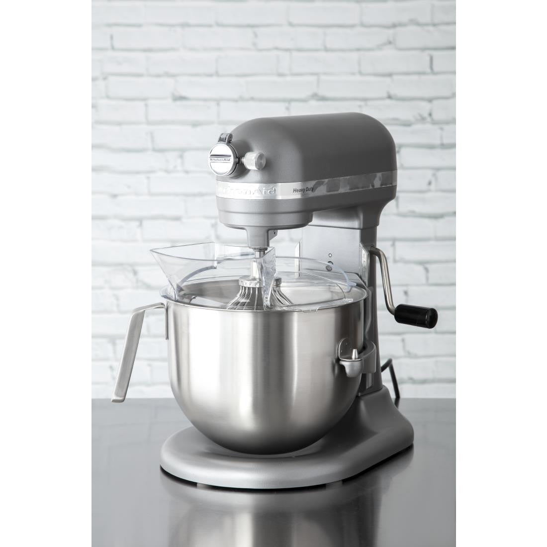 KitchenAid Heavy Duty Stand Mixer 6.9Ltr Silver 5KSM7591XBSL DE509