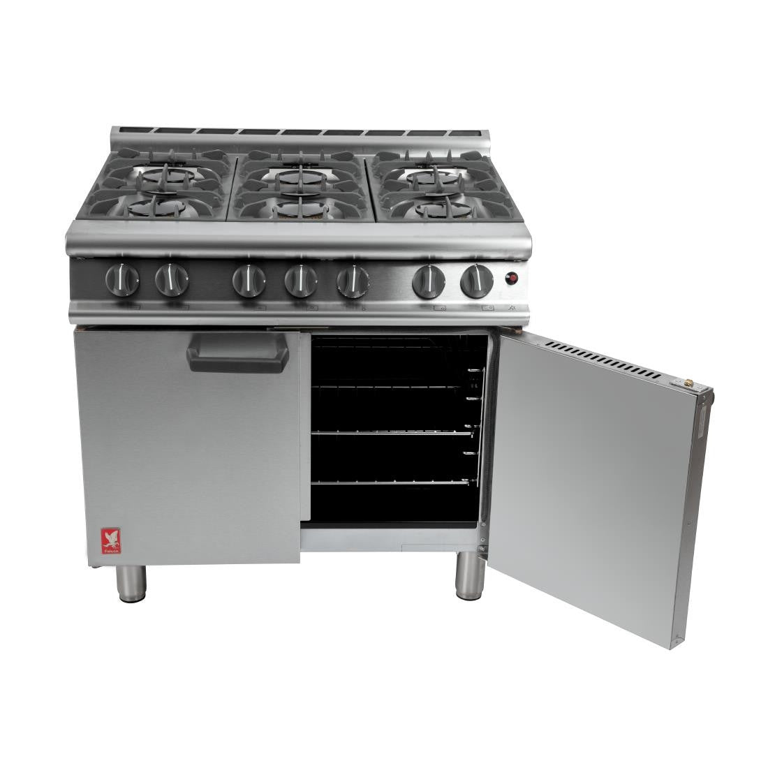 Falcon 6 Burner Dominator Plus Oven Range G3101 Natural Gas with Feet DK940-N