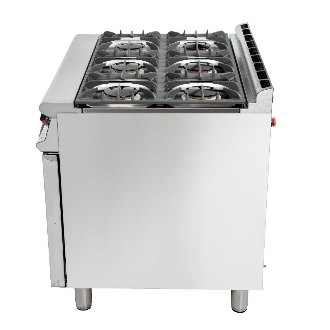Falcon 6 Burner Dominator Plus Oven Range G3101 Natural Gas with Feet DK940-N