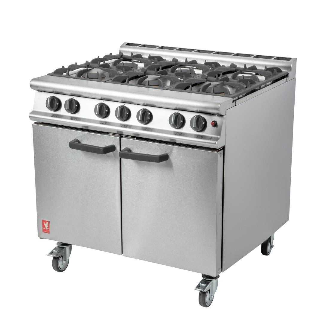 Falcon 6 Burner Dominator Plus Oven Range G3101 Natural Gas with Castors DK941-N