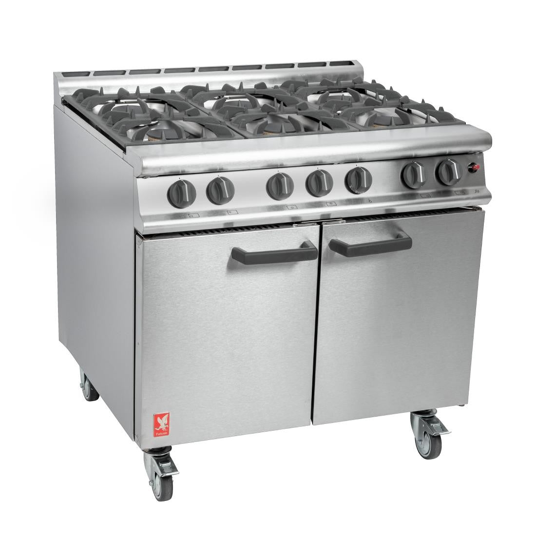 Falcon 6 Burner Dominator Plus Oven Range G3101 Propane Gas with Castors DK941-P