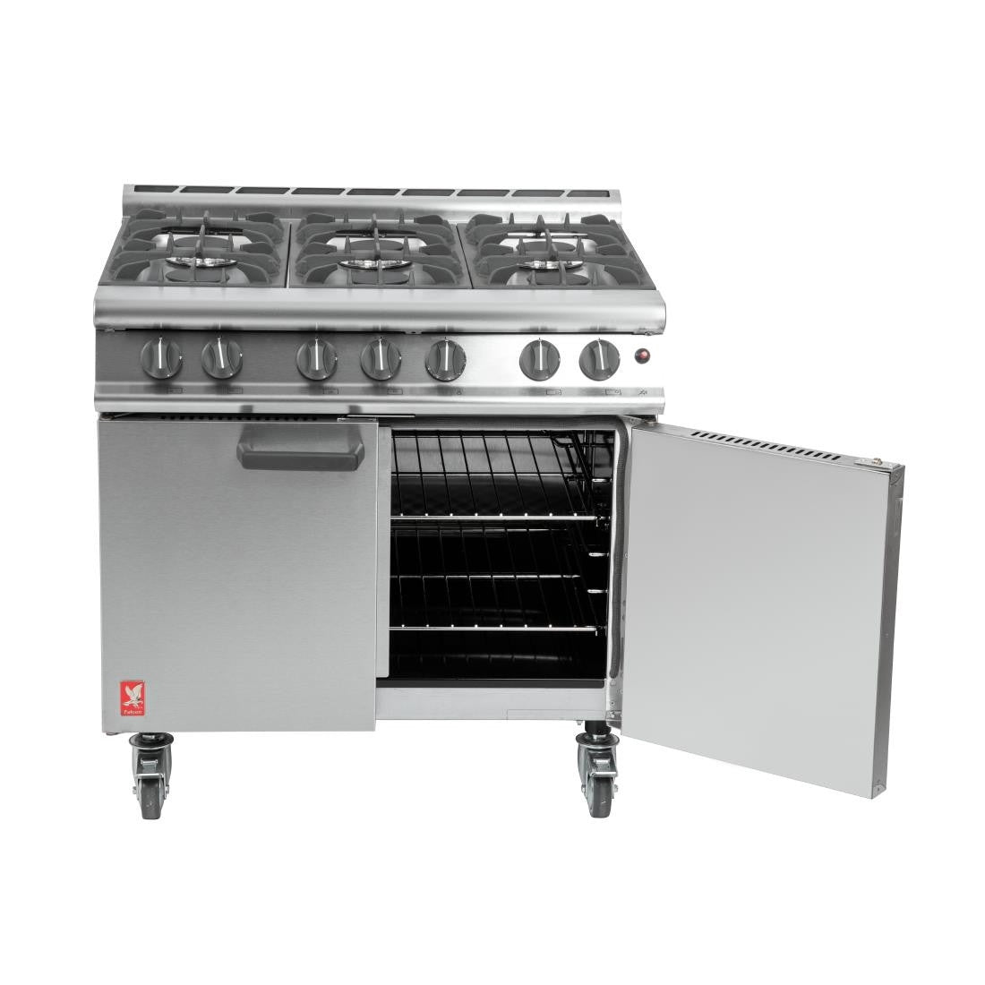 Falcon 6 Burner Dominator Plus Oven Range G3101 Propane Gas with Castors DK941-P