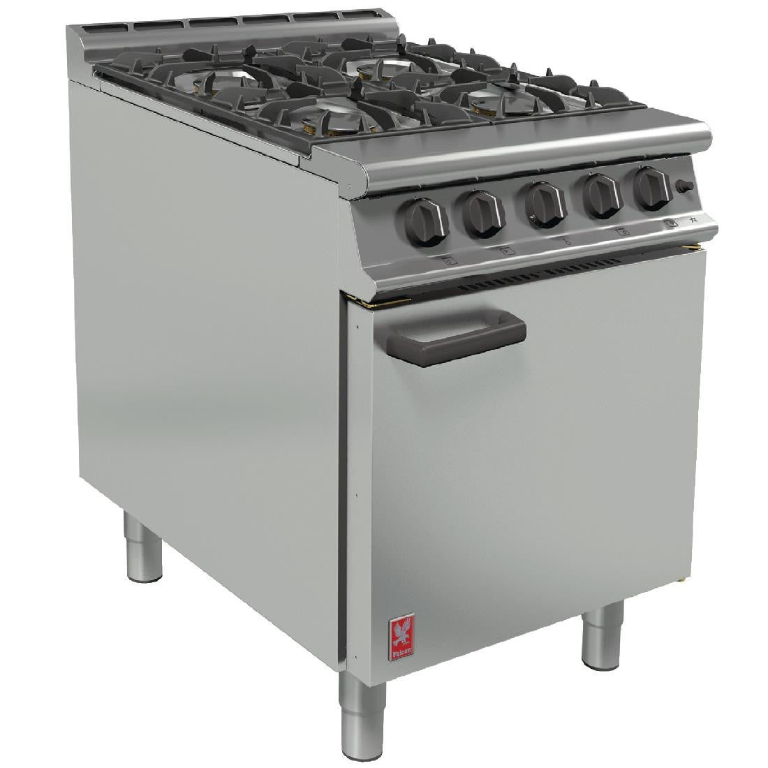 Falcon 4 Burner Dominator Plus Oven Range G3161 Natural Gas with Feet DK942-N
