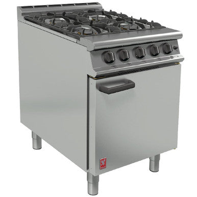 Falcon 4 Burner Dominator Plus Oven Range G3161 Natural Gas with Feet DK942-N