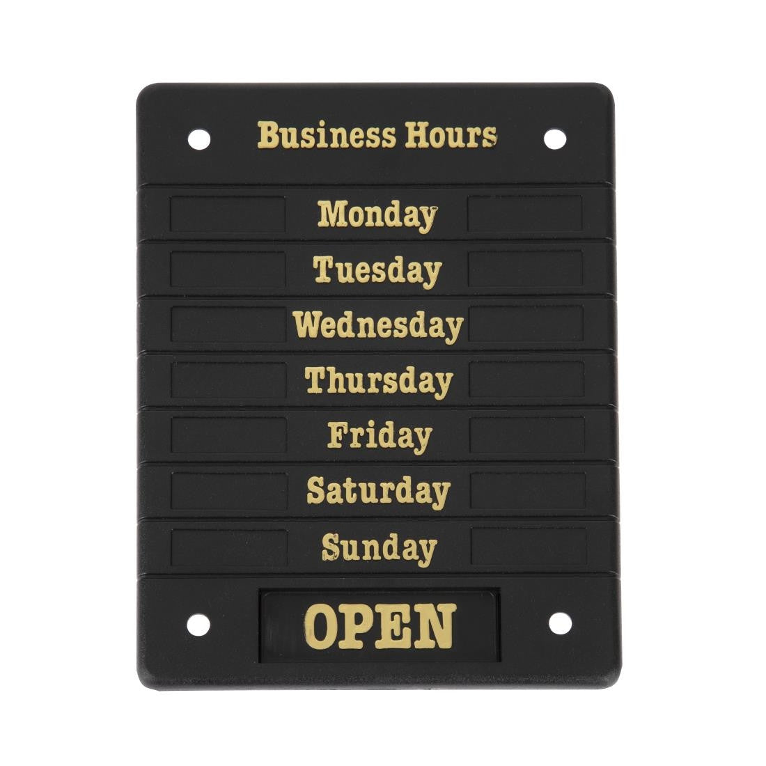 Beaumont Adjustable Opening Hours Display DL226