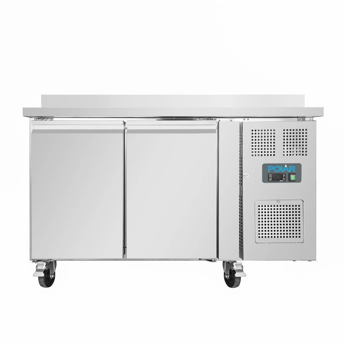 Polar U-Series Double Door Counter Freezer with Upstand 282Ltr DL916