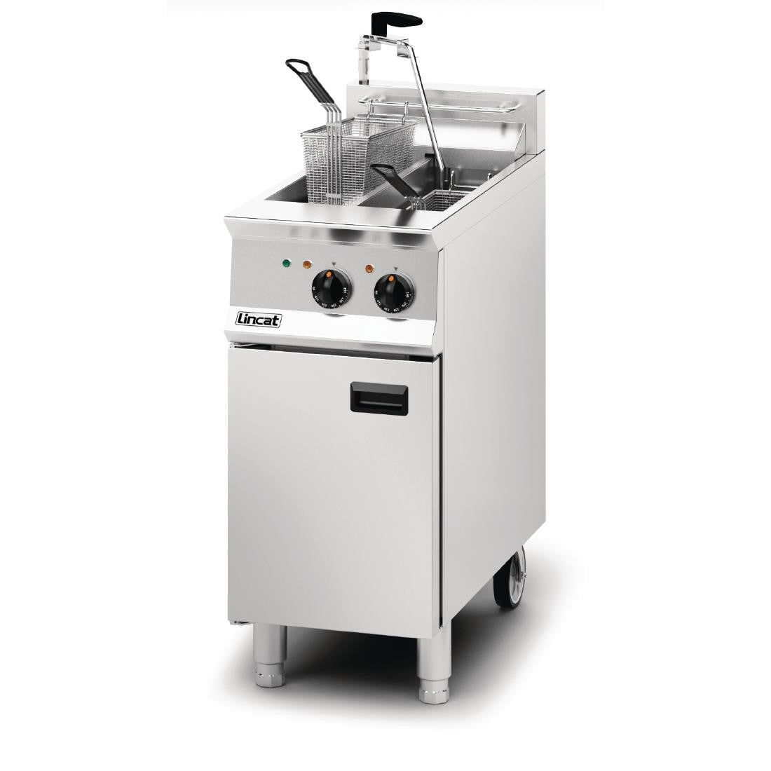 Lincat Opus 800 Twin Tank Twin Basket Free Standing Electric Filtration Fryer OE8105/OP DM520