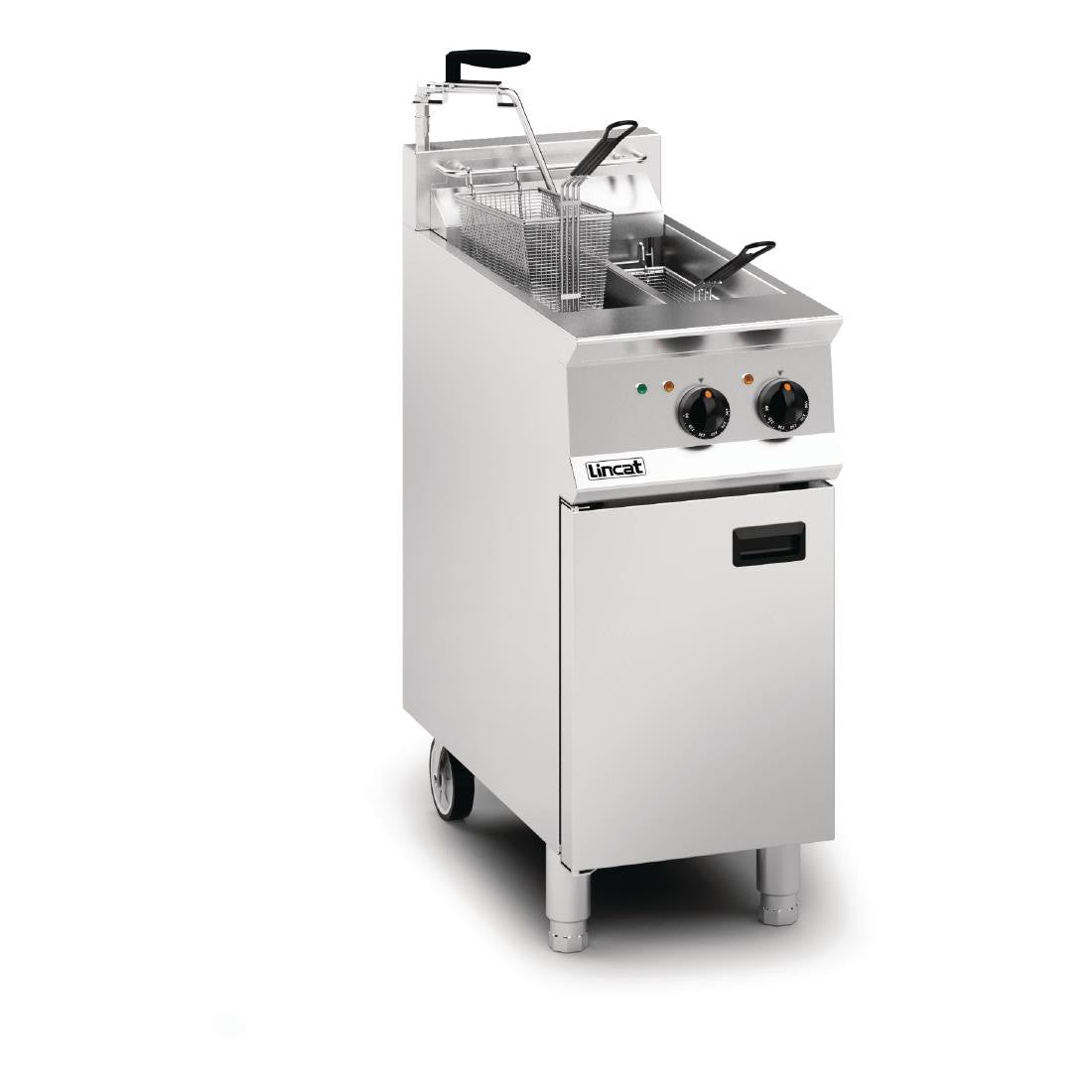 Lincat Opus 800 Twin Tank Twin Basket Free Standing Electric Filtration Fryer OE8105/OP DM520