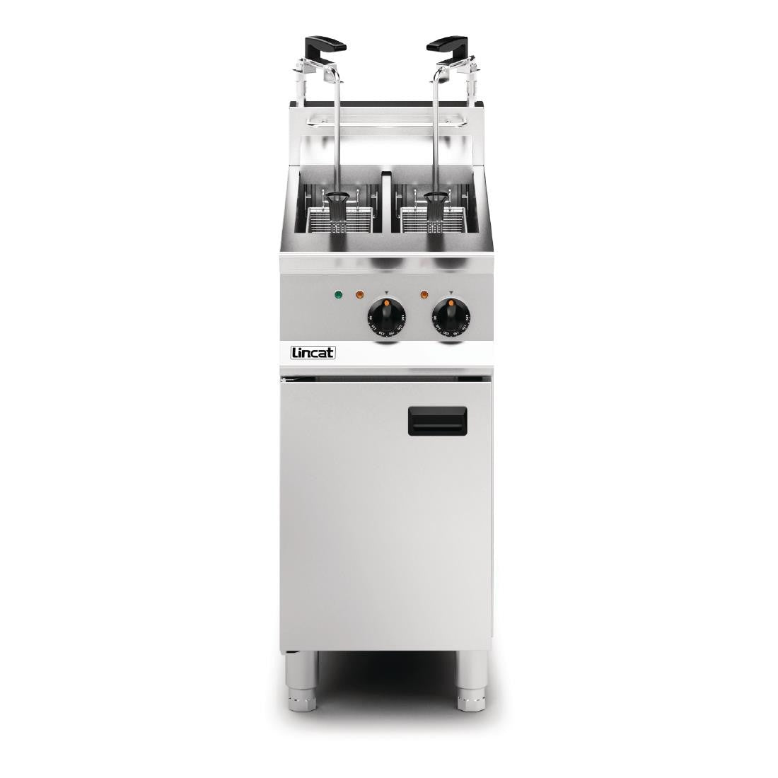 Lincat Opus 800 Twin Tank Twin Basket Free Standing Electric Filtration Fryer OE8105/OP2 DM521