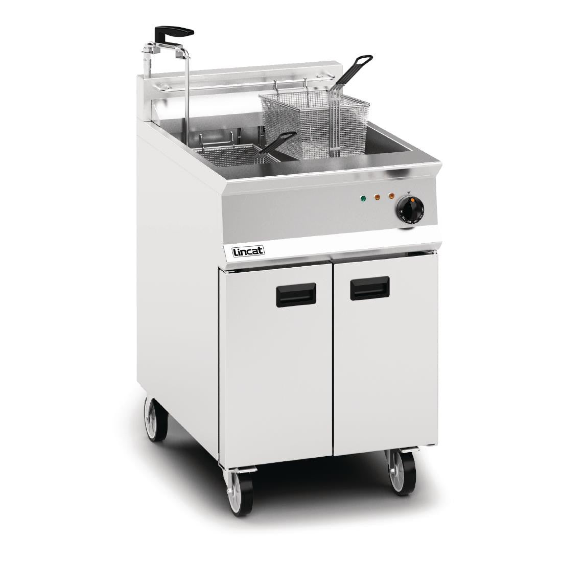 Lincat Opus 800 Single Tank Twin Basket Free Standing Electric Filtration Fryer OE8108/OP DM523