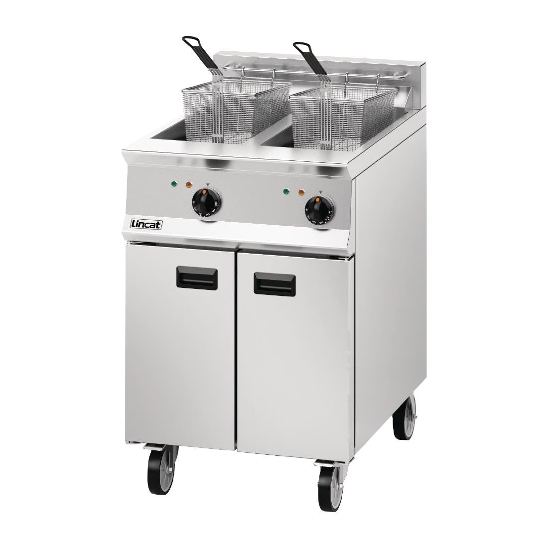 Lincat Opus 800 Twin Tank Twin Basket Free Standing Electric Fryer OE8113 DM526