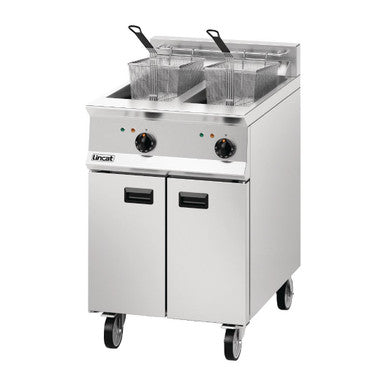 Lincat Opus 800 Twin Tank Twin Basket Free Standing Electric Fryer OE8113 DM526