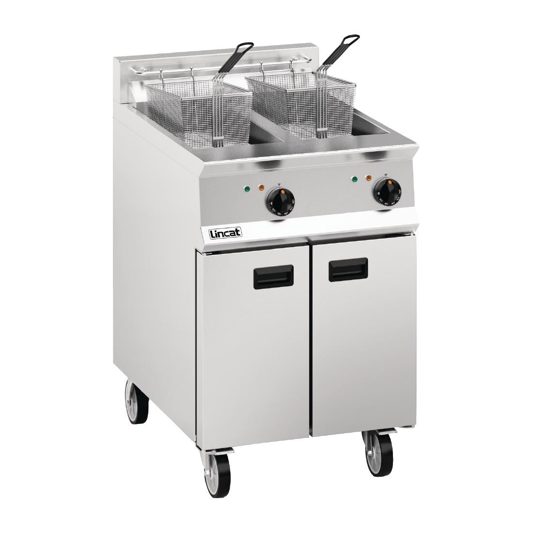 Lincat Opus 800 Twin Tank Twin Basket Free Standing Electric Fryer OE8113 DM526