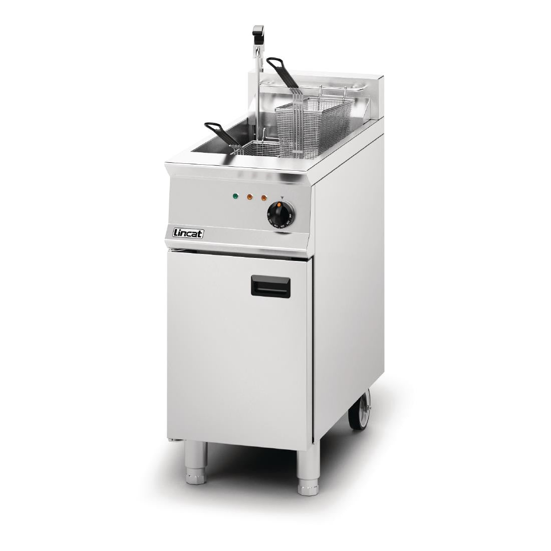 Lincat Opus 800 Single Tank Twin Basket Free Standing Electric Filtration Fryer OE8114/OP DM530