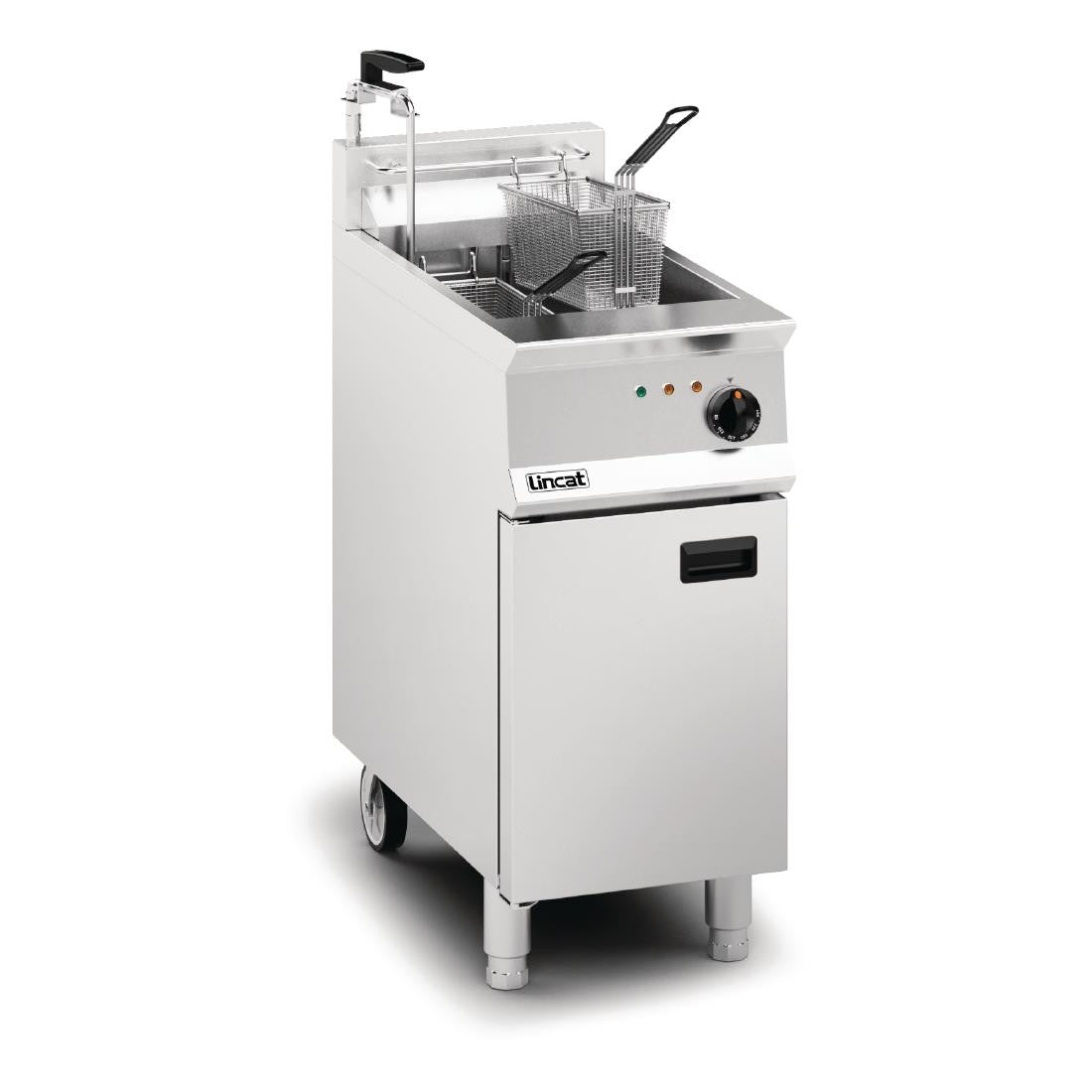 Lincat Opus 800 Single Tank Twin Basket Free Standing Electric Filtration Fryer OE8114/OP DM530