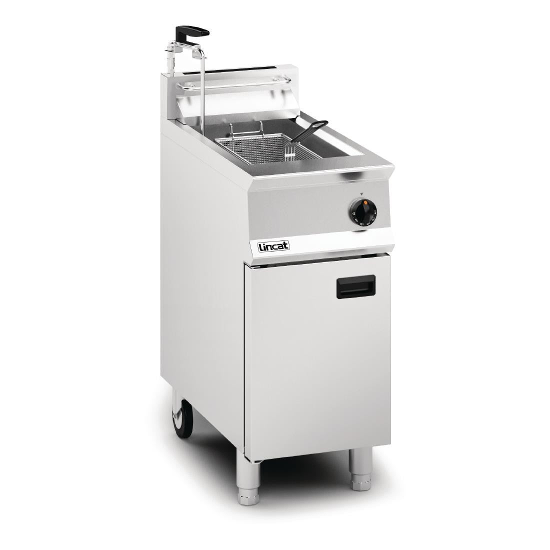 Lincat Opus 800 Single Tank Single Basket Free Standing Natural Gas Filtration Fryer OG8106/OP DM533-N