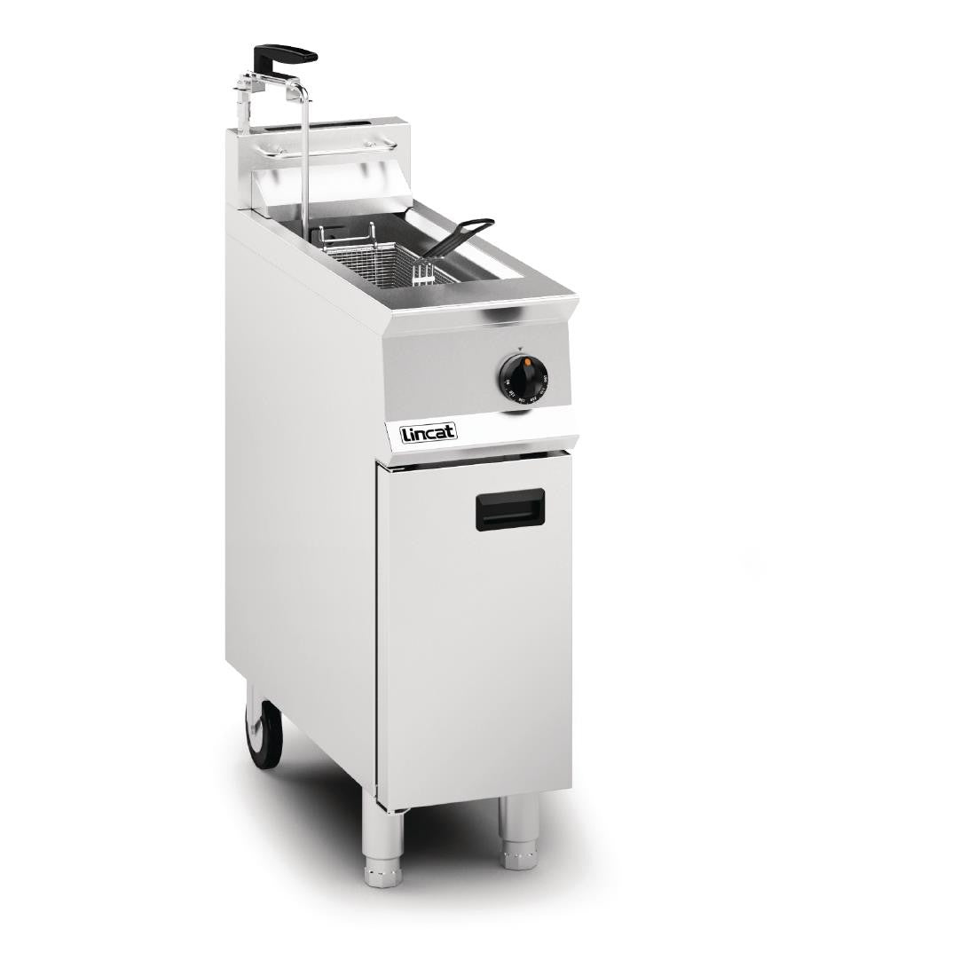 Lincat Opus 800 Single Tank Single Basket Free Standing Natural Gas Filtration Fryer OG8110/OP DM537-N