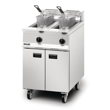 Lincat Opus 800 Twin Tank Twin Basket Free Standing Natural Gas Fryer OG8111 DM538-N