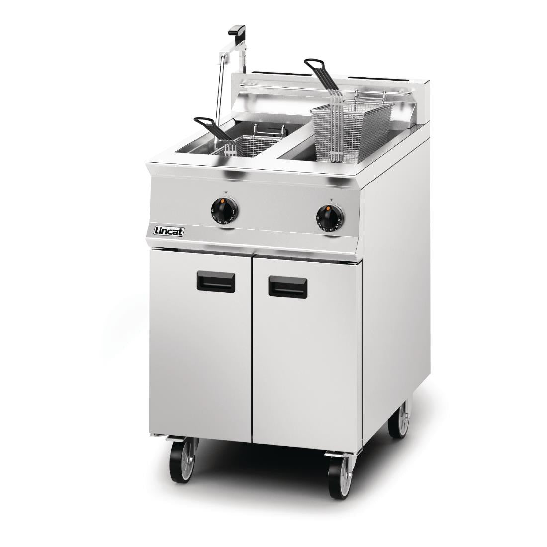 Lincat Opus 800 Twin Tank Twin Basket Free Standing Propane Gas Filtration Fryer OG8111/OP DM539-P
